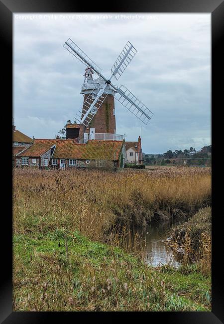  Windmill at Cley in Norfolk Framed Print by Philip Pound