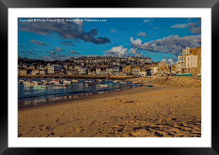  St Ives Bay Cornwall Framed Mounted Print by Philip Pound