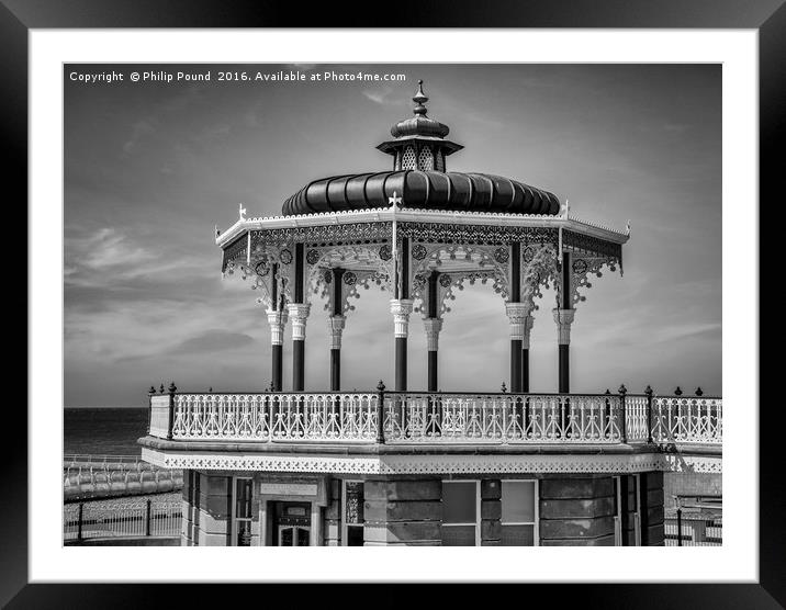 Historic Bandstand at Brighton Framed Mounted Print by Philip Pound