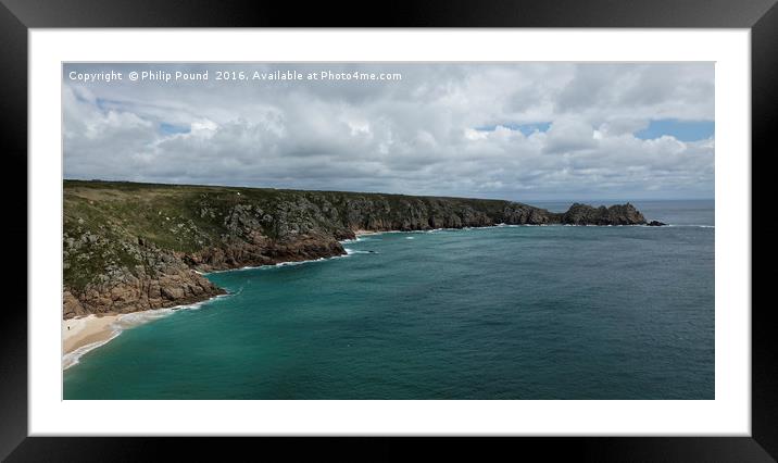 Cornish Seascape Framed Mounted Print by Philip Pound