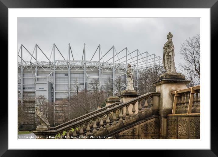 Newcastle United Football Ground Framed Mounted Print by Philip Pound