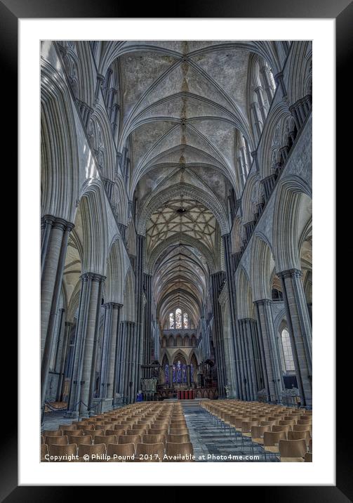 Salisbury Cathedral Framed Mounted Print by Philip Pound