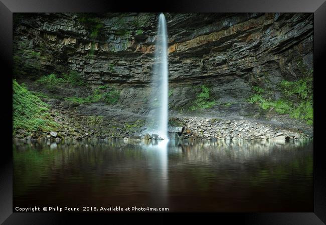 Waterfall Framed Print by Philip Pound
