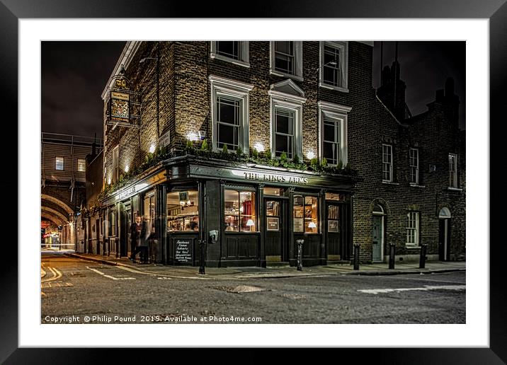 Old London Pub Framed Mounted Print by Philip Pound