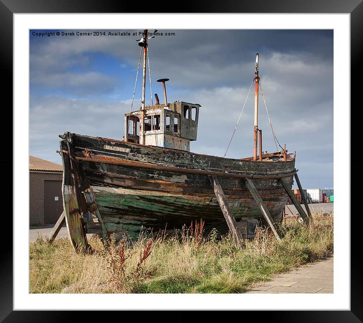 All washed up Framed Mounted Print by Derek Corner