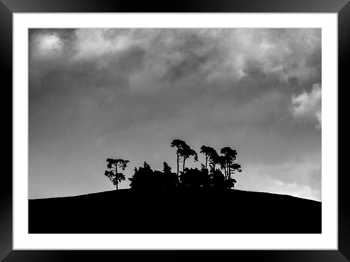  Hill Top Sentinels Framed Mounted Print by Derek Corner