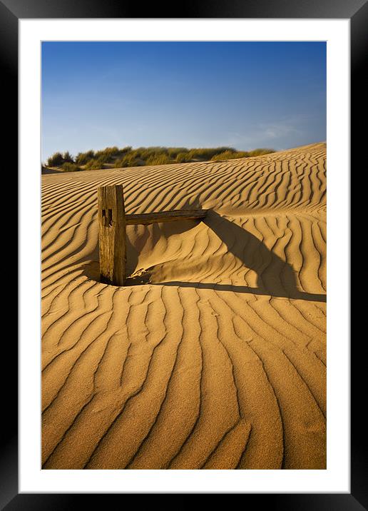 Fence post Framed Mounted Print by mark leader