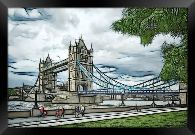 Tower Bridge Framed Print by mark leader