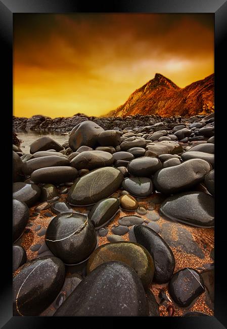 Troublesome sky Framed Print by mark leader