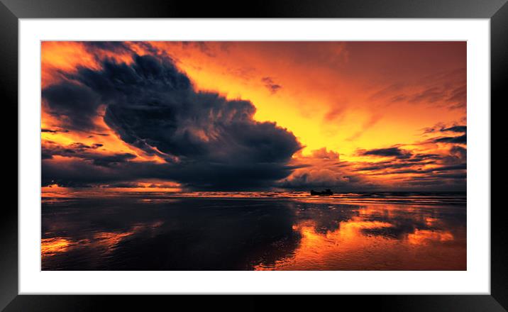 vibrant dawn Framed Mounted Print by mark leader