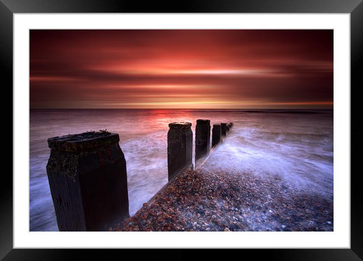 Galley Hill Sunrise Framed Mounted Print by mark leader