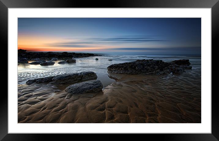 Bexhill Sunrise Framed Mounted Print by mark leader