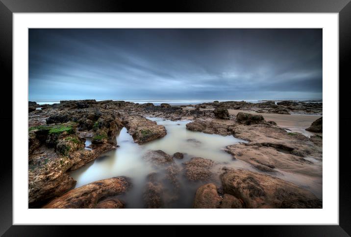 Rockpool Framed Mounted Print by mark leader