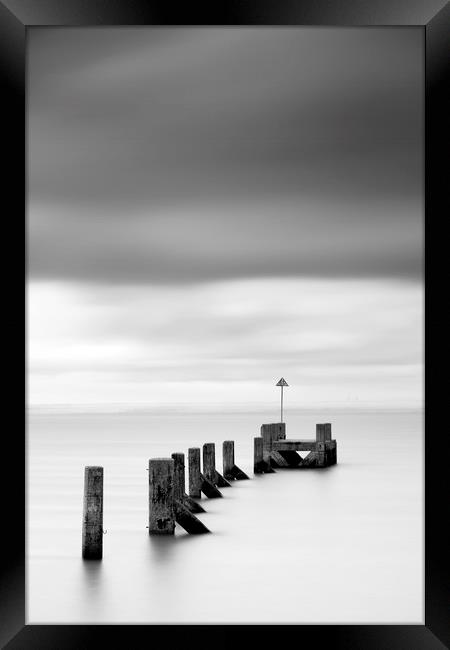 southend in mono Framed Print by mark leader