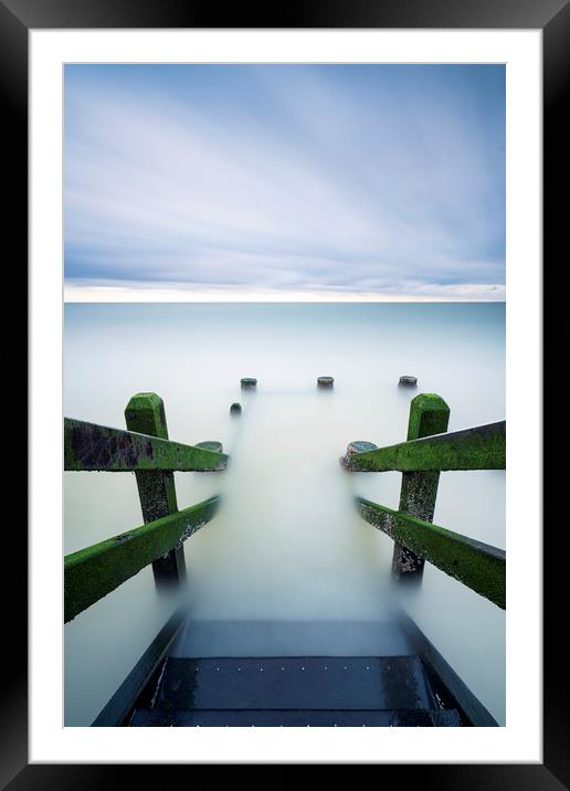 into the sea Framed Mounted Print by mark leader