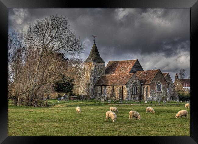 Where sheep may safely graze Framed Print by Brian Fuller