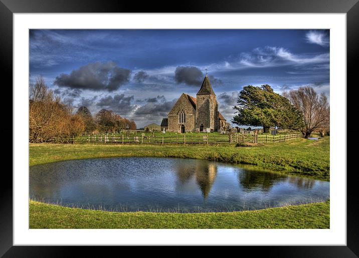 St Clements Pond Framed Mounted Print by Brian Fuller