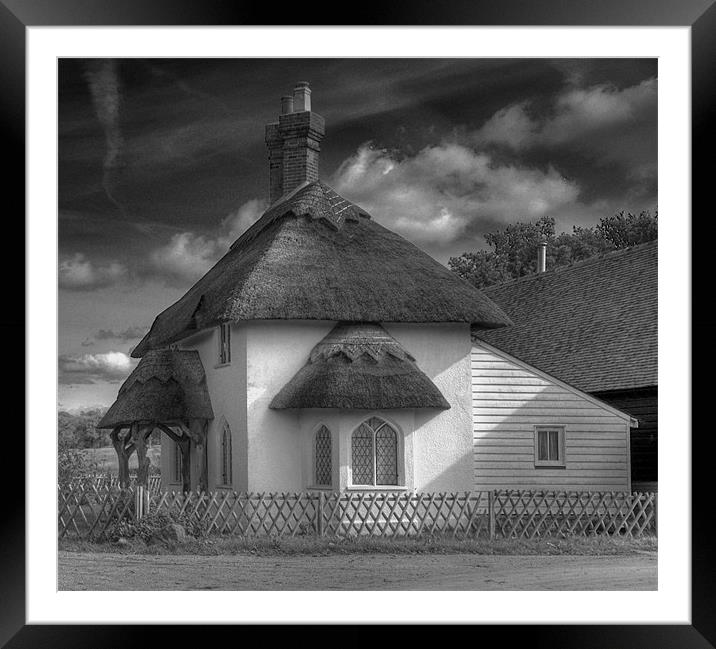 Cobham Gatehouse Framed Mounted Print by Brian Fuller