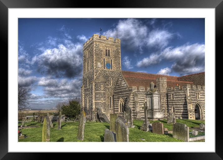 St Helen's Church Cliffe Framed Mounted Print by Brian Fuller