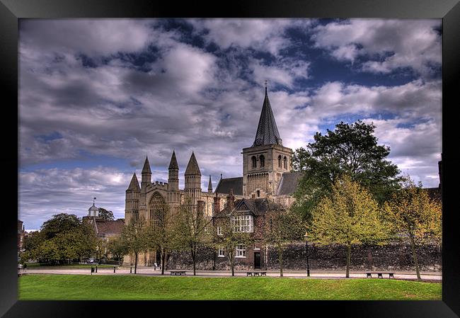 Rochester Cathedral Framed Print by Brian Fuller