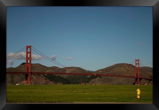 Golden Gate Framed Print by Terry Willmer