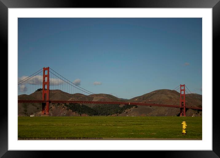 Golden Gate Framed Mounted Print by Terry Willmer