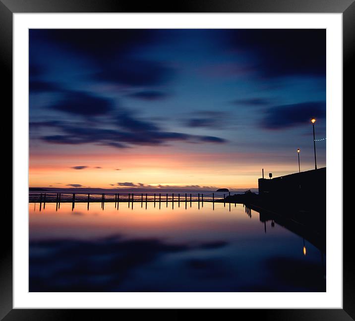Just enough light Framed Mounted Print by mike Davies