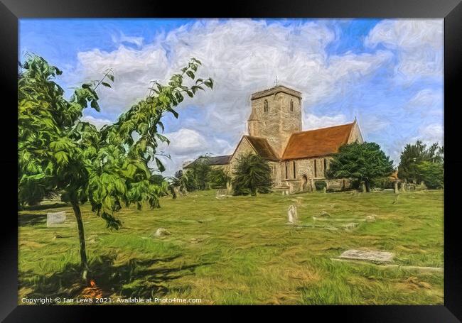 The Church Of St Mary at Cholsey Framed Print by Ian Lewis