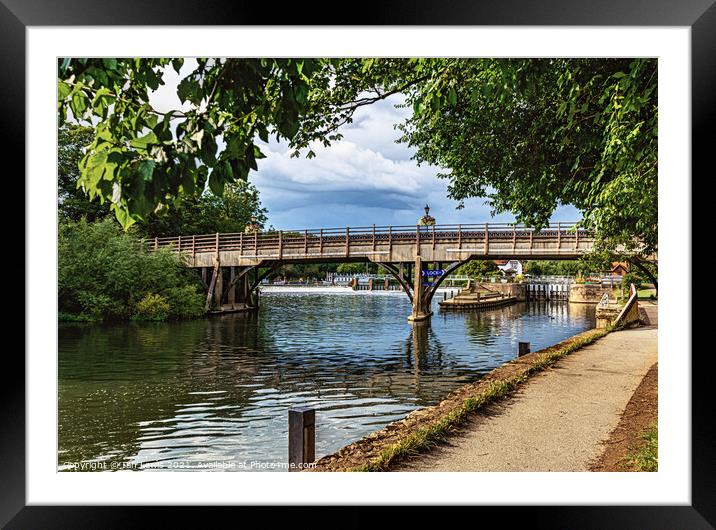 Goring on Thames Road Bridge Framed Mounted Print by Ian Lewis