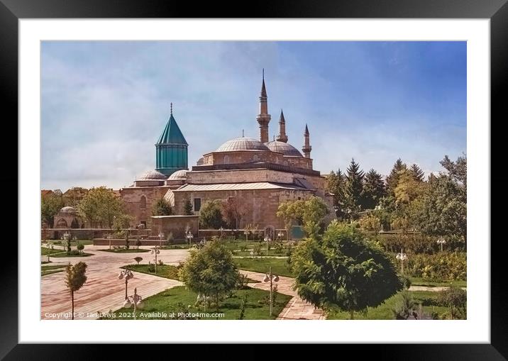 The Mevlana Museum in Konya Framed Mounted Print by Ian Lewis