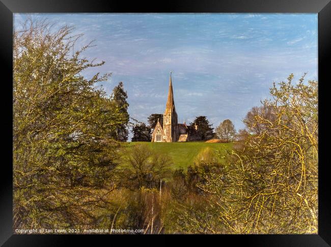 The Church at Midgeham in Berkshire Framed Print by Ian Lewis