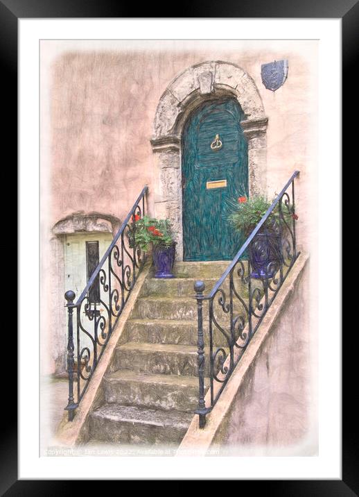 Arched Doorway in Margon Framed Mounted Print by Ian Lewis