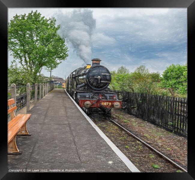 Approaching the Platform Framed Print by Ian Lewis