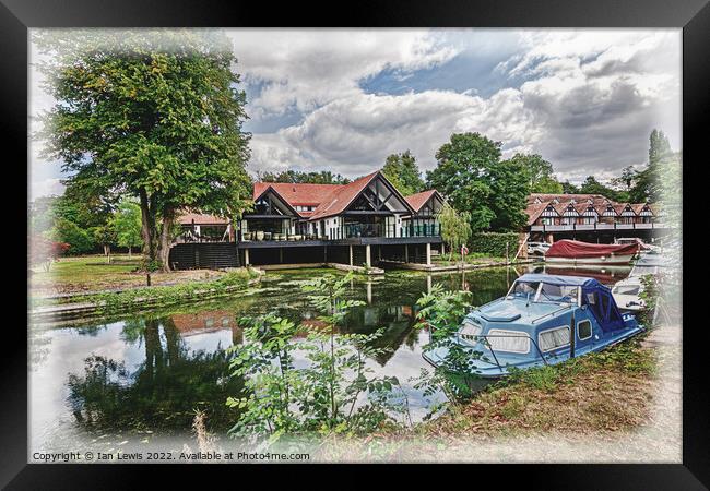 Above Goring on Thames Mill Framed Print by Ian Lewis