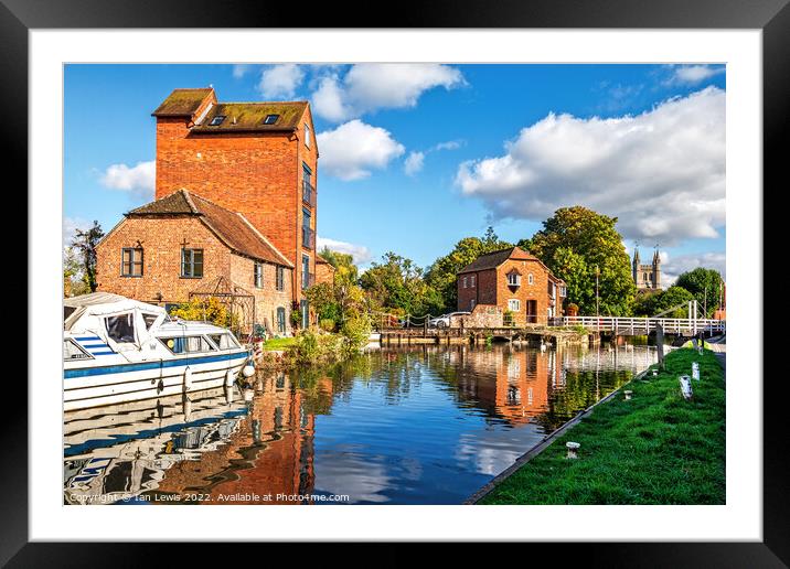 The Kennet at West Mills Newbury Framed Mounted Print by Ian Lewis
