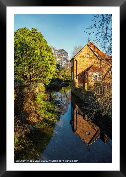 Tranquil Reflections of the River Dun Framed Mounted Print by Ian Lewis