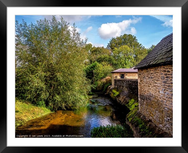 The River Thames at Cricklade Framed Mounted Print by Ian Lewis