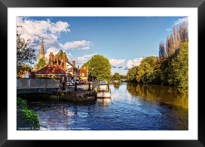 St Helens Wharf in Abingdon Framed Mounted Print by Ian Lewis