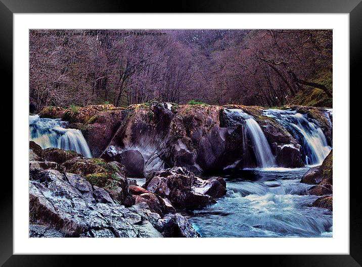 The Falls at Cenarth Framed Mounted Print by Ian Lewis