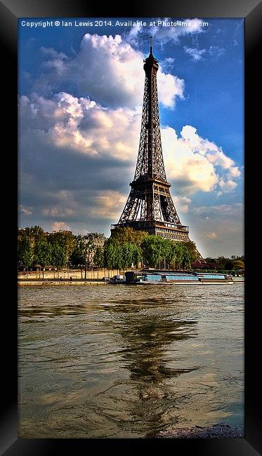 Across the Seine Framed Print by Ian Lewis