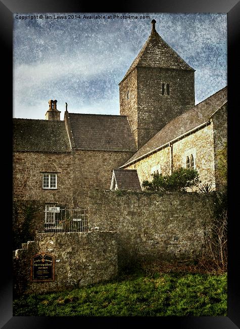 Priory Church Penmon Anglesey Framed Print by Ian Lewis