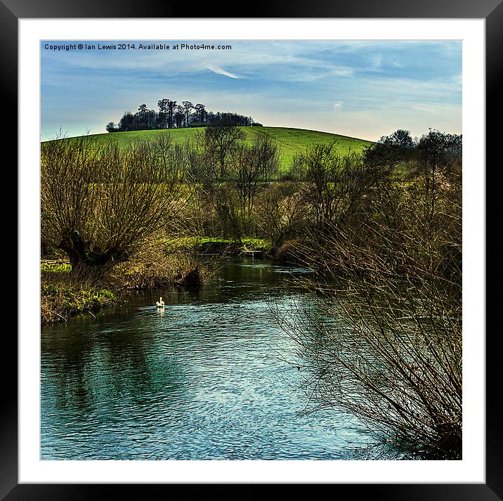Round Hill From Days Lock Framed Mounted Print by Ian Lewis