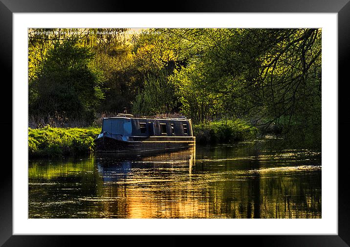 Evening on the Kennet Framed Mounted Print by Ian Lewis