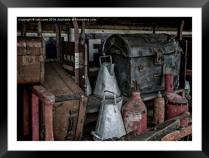 Loaded Station Handcart Framed Mounted Print by Ian Lewis