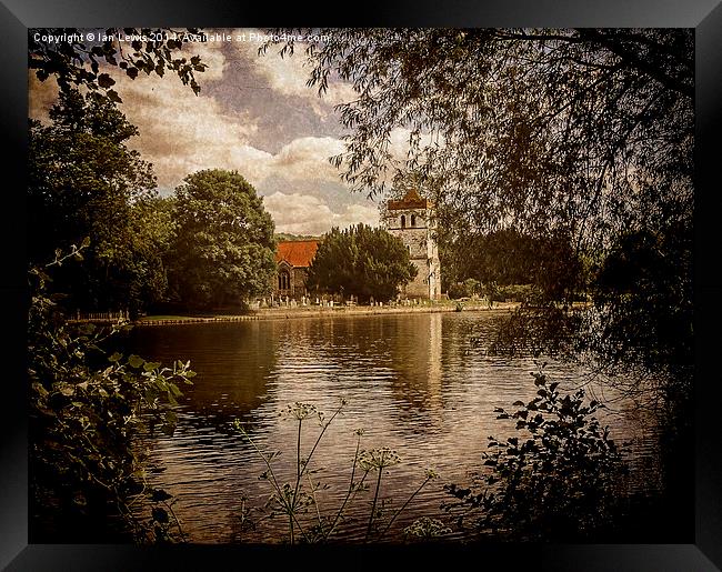 Over the Thames to Bisham Framed Print by Ian Lewis
