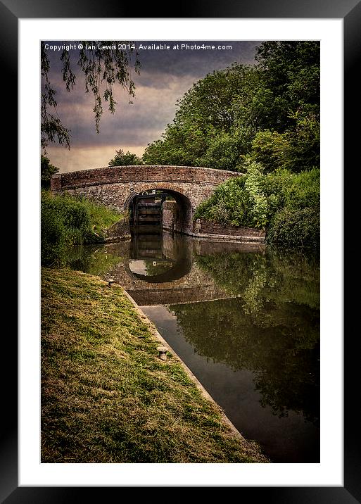 Enborne Bridge Newbury Framed Mounted Print by Ian Lewis