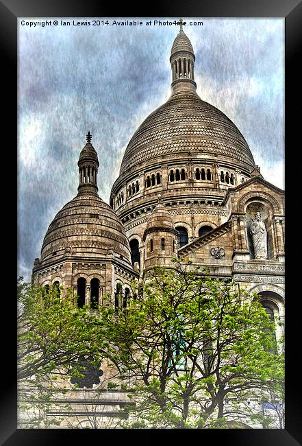  Sacre Coeur, Montmatre Paris Framed Print by Ian Lewis
