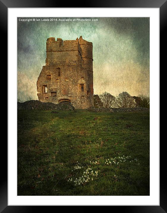  Donnington Castle Gatehouse Framed Mounted Print by Ian Lewis
