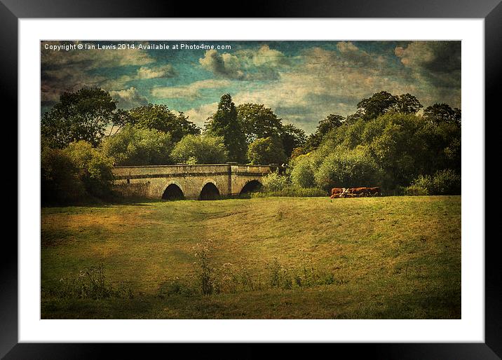  Bridge at Dorchester-on-Thames Framed Mounted Print by Ian Lewis