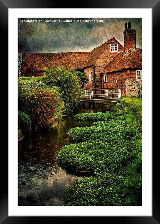  The Old Mill At Bosham Framed Mounted Print by Ian Lewis